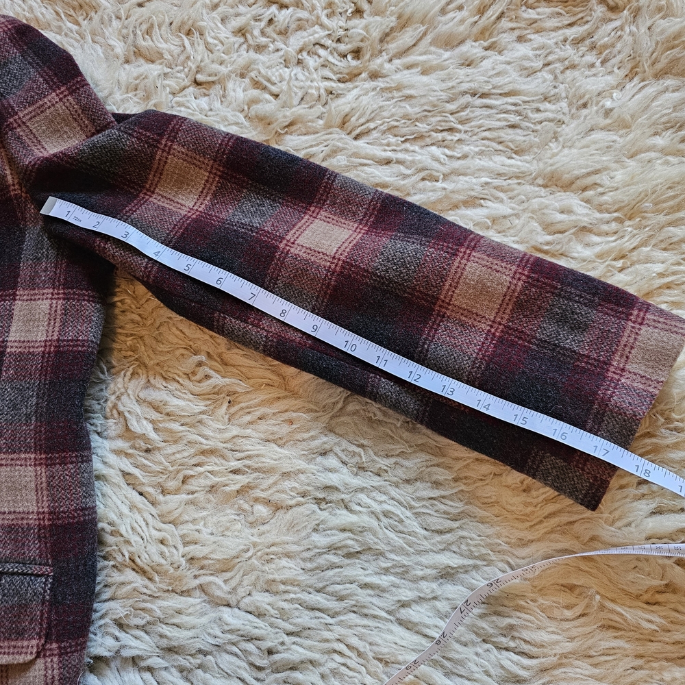 L.L. Bean Women's Plaid Blazer - Red and Brown - Picture 5 of 7